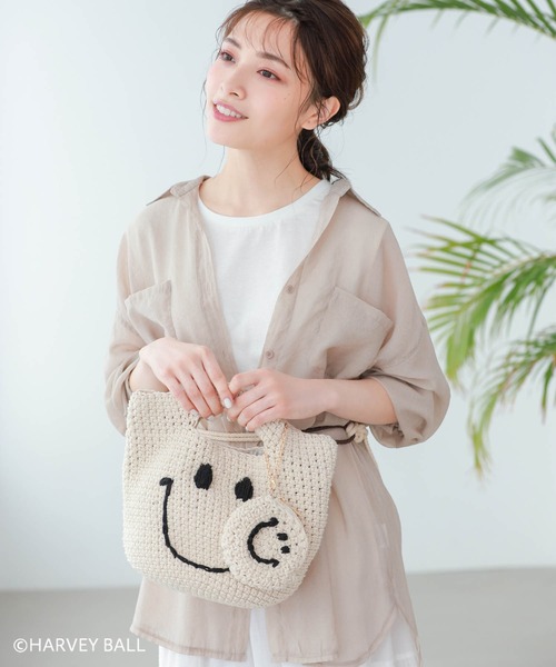 Edit Sheen(エディットシーン)の「手編みニコちゃんポーチチャーム(ポーチ・レディース・アイボリー・FREE)」の16枚目の写真