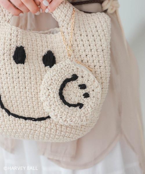 Edit Sheen(エディットシーン)の「手編みニコちゃんポーチチャーム(ポーチ・レディース・アイボリー・FREE)」の14枚目の写真