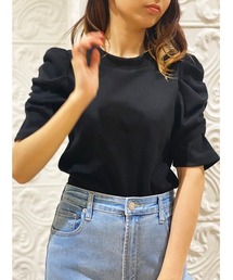 NOMAE | 【NOMAE】ギャザースリーブカットソー(Tシャツ/カットソー)