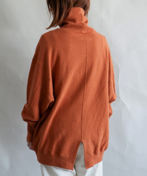 MANASTASH(マナスタッシュ)の「MANASTASH/マナスタッシュ W's SWEAT BULKY NECK ウィメンズ スウェット バルキーネック タートルネック(スウェット・レディース・マルチ/ブラック/ナチュラル/テラコッタ・MEDIUM)」の7枚目の写真