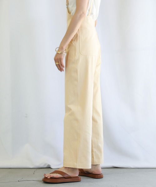 select MOCA（セレクトモカ）の「2021 SS アシンメトリーコットンオールインワン（つなぎ/オールインワン・レディース・ブラック/アイボリー・FREE）」の12枚目の写真