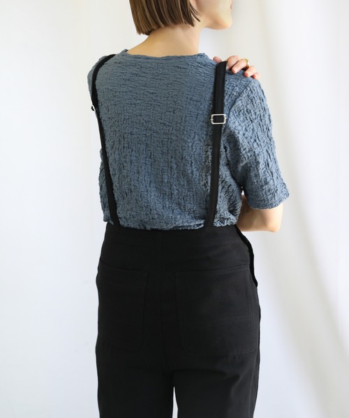 select MOCA（セレクトモカ）の「2021 SS アシンメトリーコットンオールインワン（つなぎ/オールインワン・レディース・ブラック/アイボリー・FREE）」の18枚目の写真