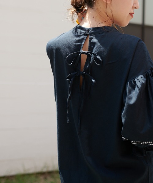 DISCOAT(ディスコート)の「刺繍ワンピース(ワンピース・レディース・ブラック/オフホワイト/ライトベージュ/グリーン・FREE)」の19枚目の写真