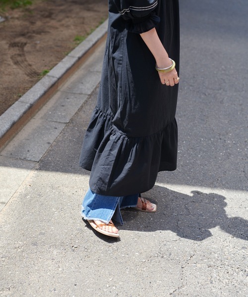 DISCOAT(ディスコート)の「刺繍ワンピース(ワンピース・レディース・ブラック/オフホワイト/ライトベージュ/グリーン・FREE)」の20枚目の写真