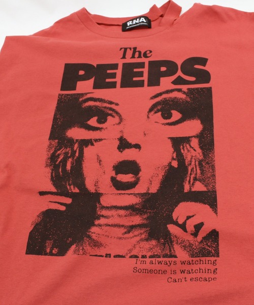 RNA（アールエヌエー）の「M1709 PEEPSカッティングルーズTシャツ（Tシャツ/カットソー・レディース・ホワイト/ブラック/レッド・MEDIUM）」の17枚目の写真