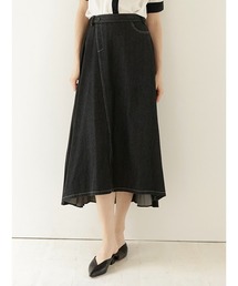 TONAL | バックプリーツデニムスカート(デニムスカート)