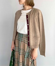 PICCIN | シェルボタンバイカラーカーディガン(カーディガン/ボレロ)