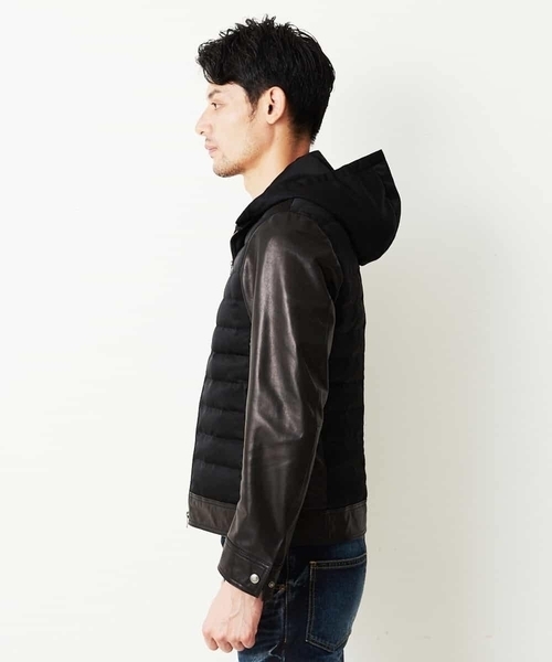 MICHEL KLEIN HOMME (ミッシェルクランオム)の「レザーブルゾン(BABY GOAT NAKED)(ブルゾン・メンズ・ブラック・MEDIUM/LARGE/X-LARGE)」の14枚目の写真
