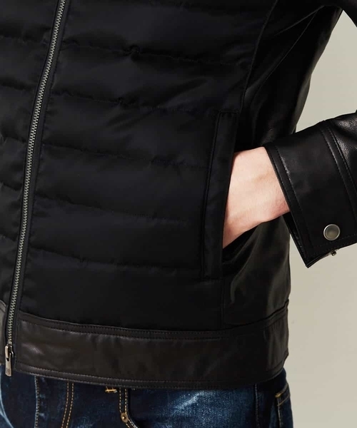 MICHEL KLEIN HOMME (ミッシェルクランオム)の「レザーブルゾン(BABY GOAT NAKED)(ブルゾン・メンズ・ブラック・MEDIUM/LARGE/X-LARGE)」の9枚目の写真