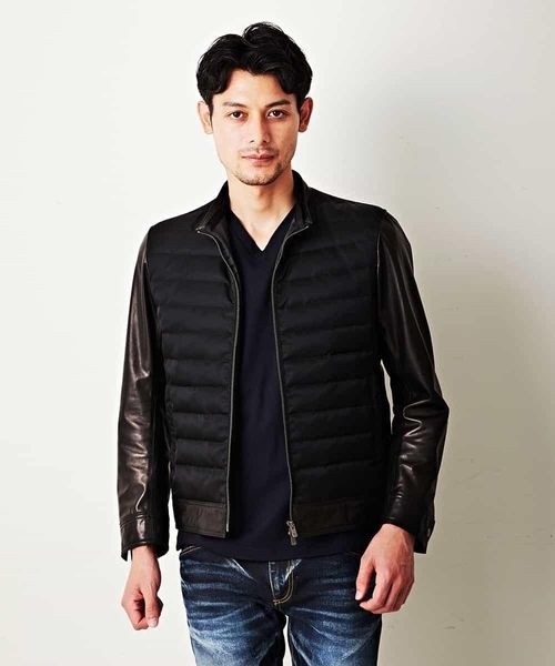 MICHEL KLEIN HOMME (ミッシェルクランオム)の「レザーブルゾン(BABY GOAT NAKED)(ブルゾン・メンズ・ブラック・MEDIUM/LARGE/X-LARGE)」の5枚目の写真