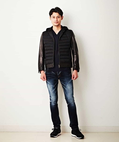 MICHEL KLEIN HOMME (ミッシェルクランオム)の「レザーブルゾン(BABY GOAT NAKED)(ブルゾン・メンズ・ブラック・MEDIUM/LARGE/X-LARGE)」の2枚目の写真