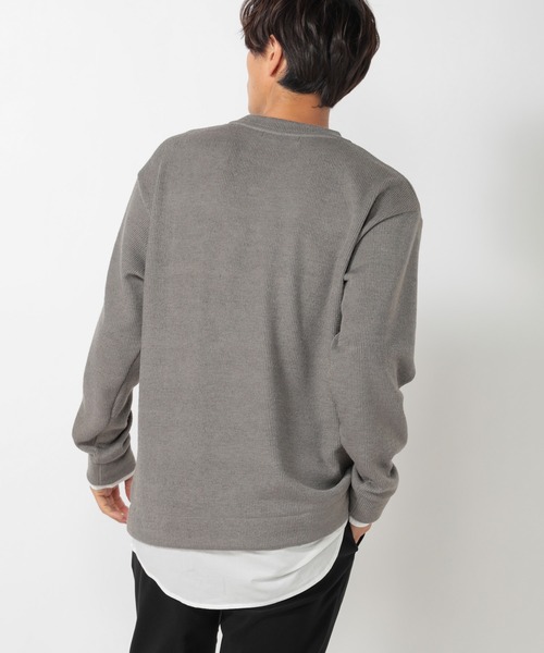 UNION STATION（ユニオンステーション）の「シャツドッキングカットソー（Tシャツ/カットソー・メンズ・ホワイト/ブラック/ブラウン/グレー/レッド/チャコール・LL/M/L）」の8枚目の写真