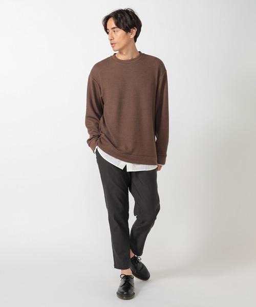 UNION STATION（ユニオンステーション）の「シャツドッキングカットソー（Tシャツ/カットソー・メンズ・ホワイト/ブラック/ブラウン/グレー/レッド/チャコール・LL/M/L）」の12枚目の写真