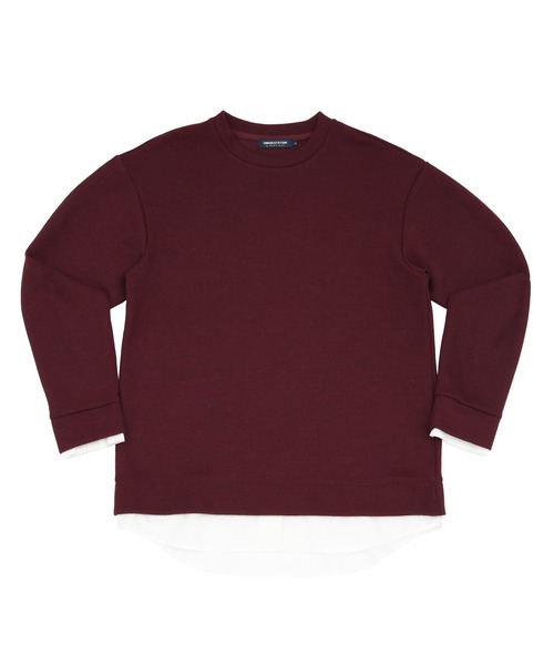 UNION STATION（ユニオンステーション）の「シャツドッキングカットソー（Tシャツ/カットソー・メンズ・ホワイト/ブラック/ブラウン/グレー/レッド/チャコール・LL/M/L）」の22枚目の写真