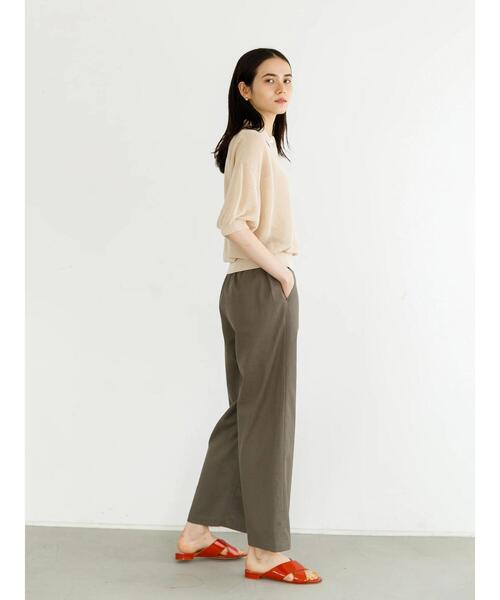 koe(コエ)の「シアーニットポロシャツ*(ニット/セーター・レディース・グリーン系その他3/パープル/アイボリー・FREE)」の16枚目の写真