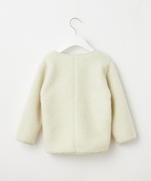 Champion(チャンピオン)の「【KIDS】【ZOZOTOWN限定】【Champion/チャンピオン】ボアカーディガン/ノーカラー(ノーカラージャケット・キッズ・アイボリー/ベージュ/オフホワイト・110/130/100/120/140)」の5枚目の写真