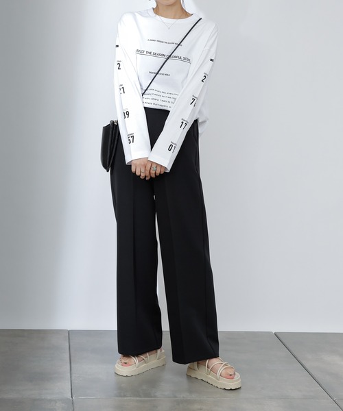 COLONY 2139（コロニートゥーワンスリーナイン）の「ストレッチイージーケアパンツ(ストレート)（その他パンツ・レディース・ブラック/ブルー/モカ・SMALL/MEDIUM/LARGE）」の2枚目の写真