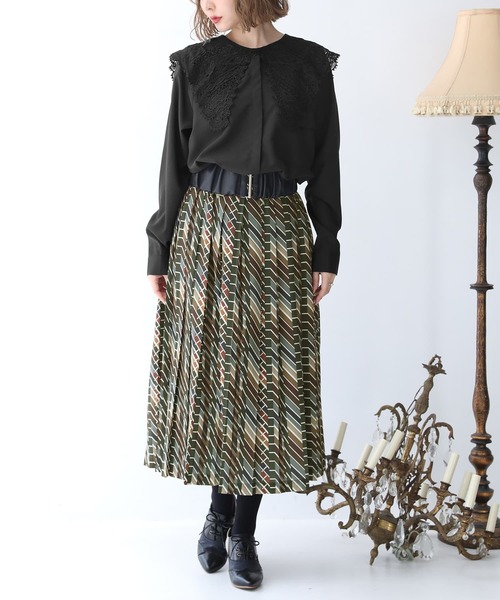 osharewalker（オシャレウォーカー）の「『総レースデザイン付け襟』（付け襟・レディース・オフホワイト/ブラック・FREE）」の12枚目の写真