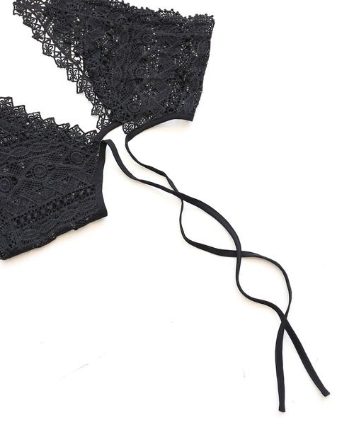 osharewalker（オシャレウォーカー）の「『総レースデザイン付け襟』（付け襟・レディース・オフホワイト/ブラック・FREE）」の15枚目の写真