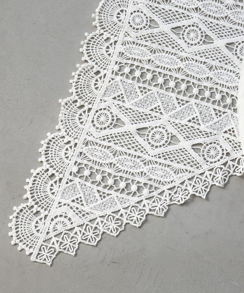 osharewalker（オシャレウォーカー）の「『総レースデザイン付け襟』（付け襟・レディース・オフホワイト/ブラック・FREE）」の20枚目の写真