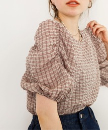w closet | サッカーチェック2WAYブラウス(シャツ/ブラウス)