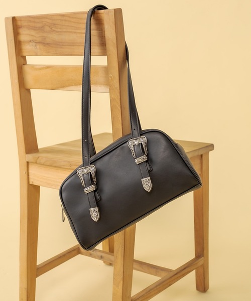 RASVOA（ラスボア）の「バックルミニボストンバッグ（ボストンバッグ・レディース・ブラック・FREE）」の16枚目の写真