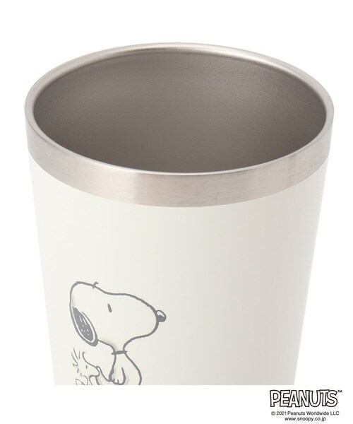 SHOO・LA・RUE(シューラルー)の「◆【スヌーピー】コンビニコーヒーステンレスタンブラーMサイズ 400ml(グラス/マグカップ/タンブラー・レディース・ホワイト・00)」の3枚目の写真