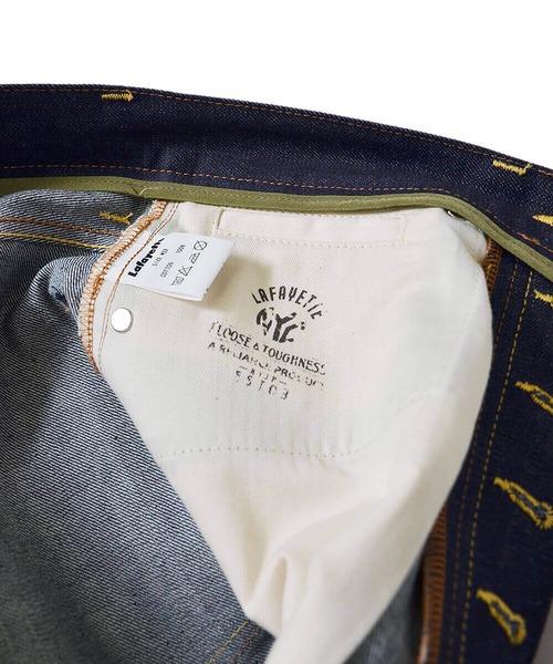 Lafayette（ラファイエット）の「LFYT ラファイエット [Lafayette] デニム ボトムス [5 POCKET DENIM PANTS BAGGIE FIT INDIGO]（デニムパンツ・メンズ・インディゴブルー・32inch/34inch）」の2枚目の写真