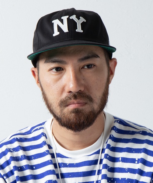 EBBETS FIELD FLANNELS(エベッツフィールドフランネルズ)の「Ray's Store 別注 New York Black Yankees Cap / レイズストア別注ニューヨークブラックヤンキースキャップ(キャップ・メンズ・ブラック/ネイビー/カーキ・FREE)」の17枚目の写真