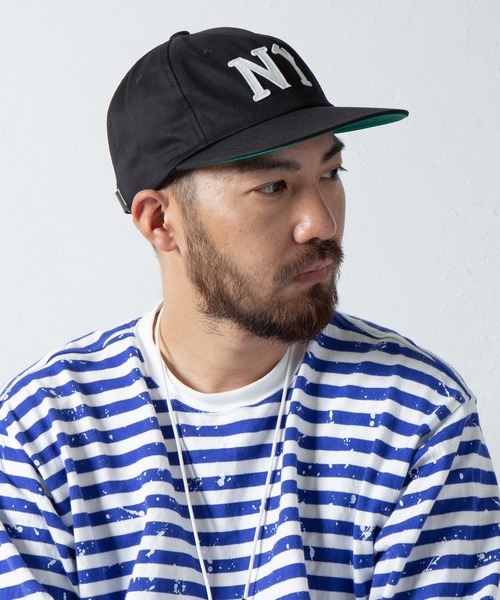 EBBETS FIELD FLANNELS(エベッツフィールドフランネルズ)の「Ray's Store 別注 New York Black Yankees Cap / レイズストア別注ニューヨークブラックヤンキースキャップ(キャップ・メンズ・ブラック/ネイビー/カーキ・FREE)」の9枚目の写真