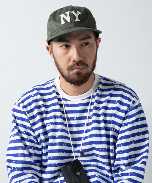 EBBETS FIELD FLANNELS(エベッツフィールドフランネルズ)の「Ray's Store 別注 New York Black Yankees Cap / レイズストア別注ニューヨークブラックヤンキースキャップ(キャップ・メンズ・ブラック/ネイビー/カーキ・FREE)」の19枚目の写真