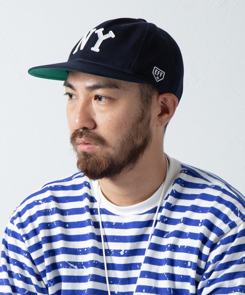 EBBETS FIELD FLANNELS(エベッツフィールドフランネルズ)の「Ray's Store 別注 New York Black Yankees Cap / レイズストア別注ニューヨークブラックヤンキースキャップ(キャップ・メンズ・ブラック/ネイビー/カーキ・FREE)」の15枚目の写真
