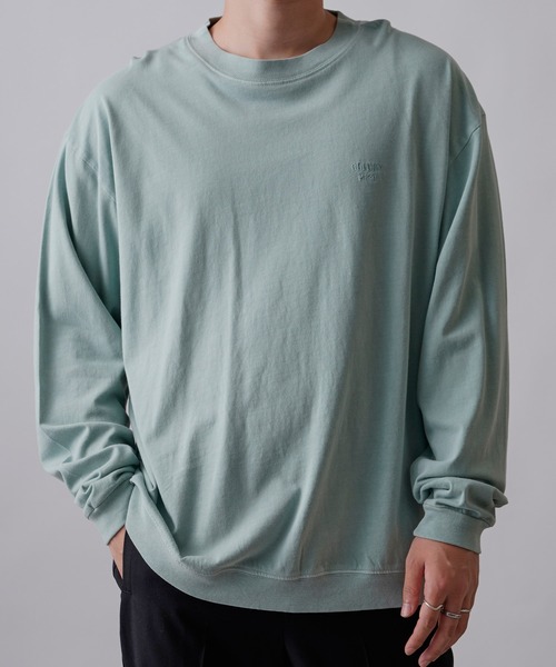 COLONY 2139（コロニートゥーワンスリーナイン）の「ピグメント加工長袖Tシャツ（Tシャツ/カットソー・メンズ・ブラック/グリーン/ネイビー・MEDIUM/LARGE/X-LARGE）」の2枚目の写真