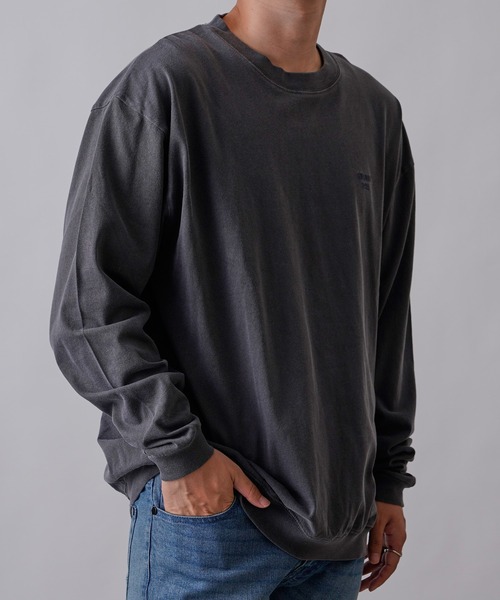 COLONY 2139（コロニートゥーワンスリーナイン）の「ピグメント加工長袖Tシャツ（Tシャツ/カットソー・メンズ・ブラック/グリーン/ネイビー・MEDIUM/LARGE/X-LARGE）」の10枚目の写真