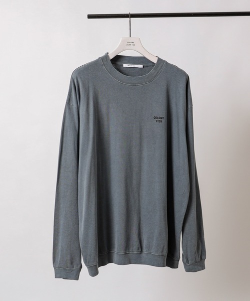 COLONY 2139（コロニートゥーワンスリーナイン）の「ピグメント加工長袖Tシャツ（Tシャツ/カットソー・メンズ・ブラック/グリーン/ネイビー・MEDIUM/LARGE/X-LARGE）」の18枚目の写真
