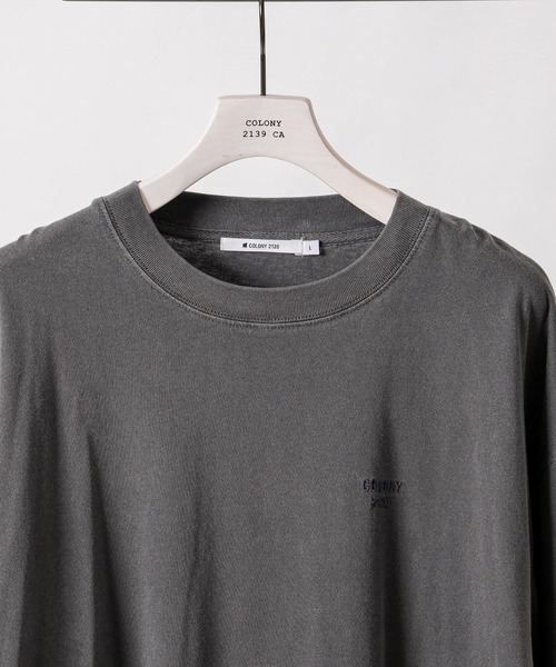 COLONY 2139（コロニートゥーワンスリーナイン）の「ピグメント加工長袖Tシャツ（Tシャツ/カットソー・メンズ・ブラック/グリーン/ネイビー・MEDIUM/LARGE/X-LARGE）」の9枚目の写真