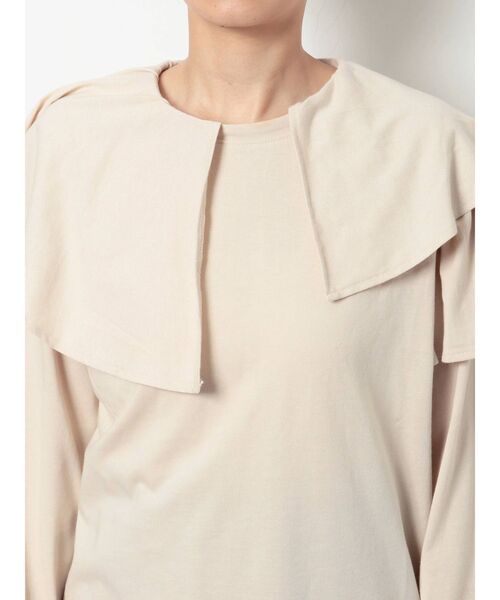 merry jenny（メリージェニー）の「アシメフリルカットソー（Tシャツ/カットソー・レディース・オフホワイト/ブラック/ベージュ・FREE）」の14枚目の写真