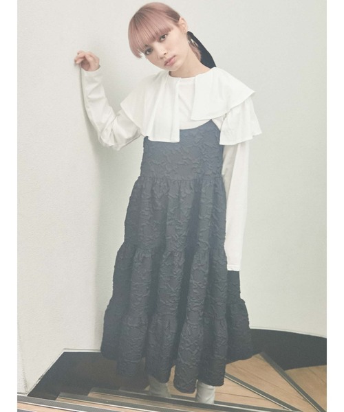 merry jenny（メリージェニー）の「アシメフリルカットソー（Tシャツ/カットソー・レディース・オフホワイト/ブラック/ベージュ・FREE）」の15枚目の写真