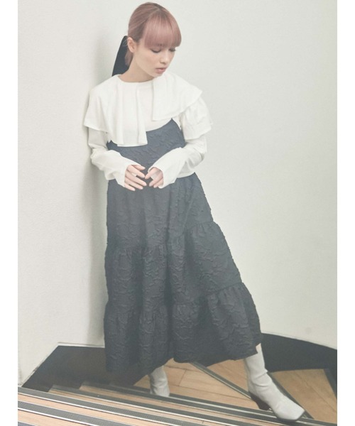 merry jenny（メリージェニー）の「アシメフリルカットソー（Tシャツ/カットソー・レディース・オフホワイト/ブラック/ベージュ・FREE）」の20枚目の写真