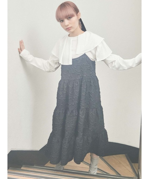 merry jenny（メリージェニー）の「アシメフリルカットソー（Tシャツ/カットソー・レディース・オフホワイト/ブラック/ベージュ・FREE）」の21枚目の写真