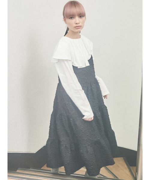 merry jenny（メリージェニー）の「アシメフリルカットソー（Tシャツ/カットソー・レディース・オフホワイト/ブラック/ベージュ・FREE）」の22枚目の写真