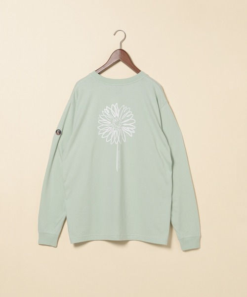 KEITA MARUYAMA（ケイタマルヤマ）の「【KEITA MARUYAMA】グラフィックロンT（Tシャツ/カットソー・レディース・ホワイト/ネイビー/グリーン/オレンジ/チャコール/ライトグリーン/オフホワイト/ピンク・FREE）」の6枚目の写真