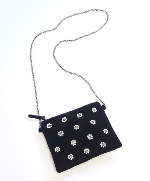 flower（フラワー）の「ビジューフラワーバッグ（ショルダーバッグ・レディース・ブラック・FREE）」の4枚目の写真