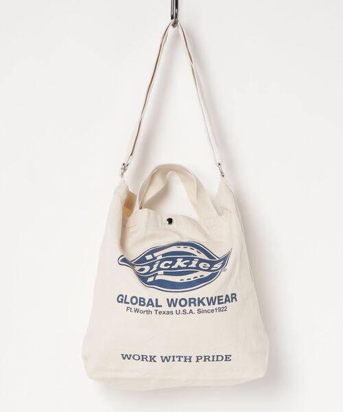 Dickies（ディッキーズ）の「【DICKIES/ディッキーズ】ロゴアートワークプリント キャンバス2WAYショルダーバッグ（ショルダーバッグ・レディース・ホワイト/ブラック/ネイビー/レッド・F）」の3枚目の写真