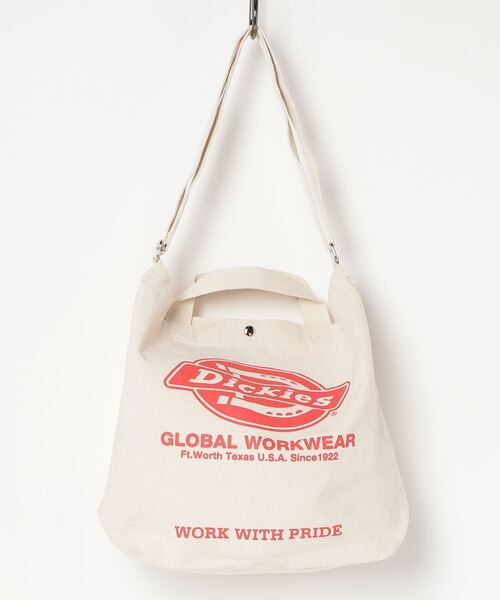 Dickies（ディッキーズ）の「【DICKIES/ディッキーズ】ロゴアートワークプリント キャンバス2WAYショルダーバッグ（ショルダーバッグ・レディース・ホワイト/ブラック/ネイビー/レッド・F）」の4枚目の写真