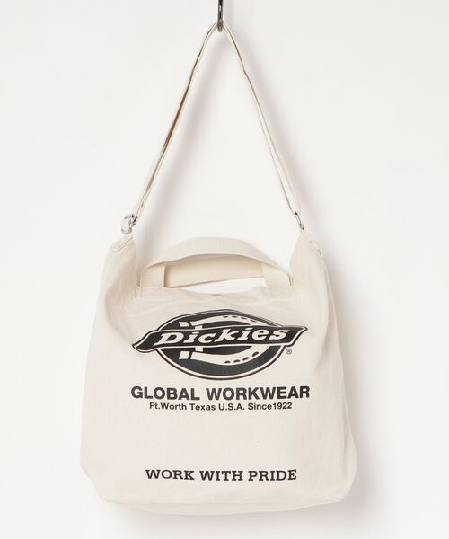 Dickies（ディッキーズ）の「【DICKIES/ディッキーズ】ロゴアートワークプリント キャンバス2WAYショルダーバッグ（ショルダーバッグ・レディース・ホワイト/ブラック/ネイビー/レッド・F）」の2枚目の写真