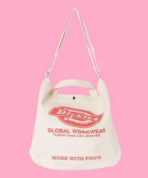 Dickies（ディッキーズ）の「【DICKIES/ディッキーズ】ロゴアートワークプリント キャンバス2WAYショルダーバッグ（ショルダーバッグ・レディース・ホワイト/ブラック/ネイビー/レッド・F）」の16枚目の写真