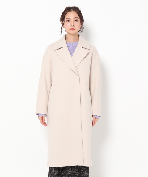 23AW ノーリーズ　チェスターコート　ベージュ　ドロップショルダー　M 23AW ノーリーズチェスターコートベージュドロップショルダーM