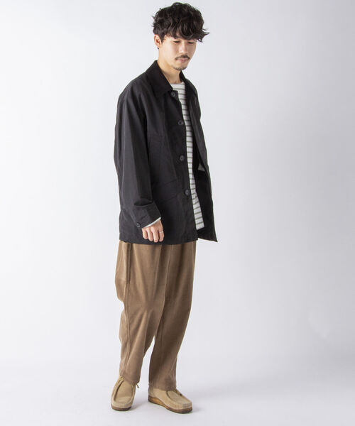 NOLLEY'S goodman(ノーリーズグッドマン)の「【WORK ABOUT/ワークアバウト】GRANDFATHER JACKET ハンティングジャケット(ブルゾン・メンズ・グリーン/ブラック/オリーブ・L/M)」の4枚目の写真
