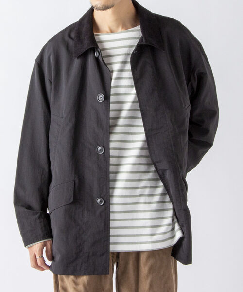 NOLLEY'S goodman(ノーリーズグッドマン)の「【WORK ABOUT/ワークアバウト】GRANDFATHER JACKET ハンティングジャケット(ブルゾン・メンズ・グリーン/ブラック/オリーブ・L/M)」の5枚目の写真
